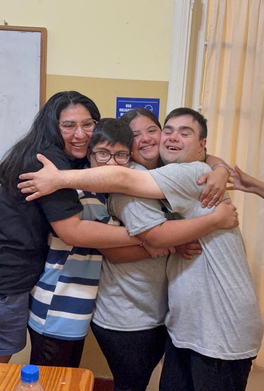 Familia Haruén participando en actividades inclusivas